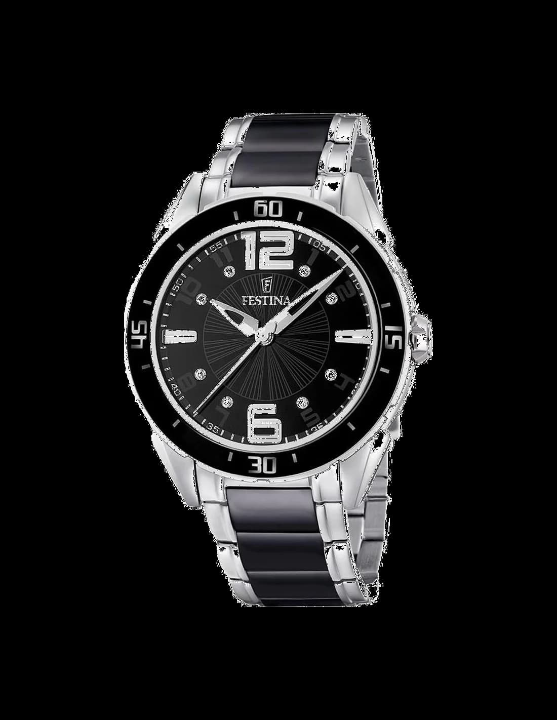 Festina F16395/2 vue du cadran et bracelet — Montres Outlet