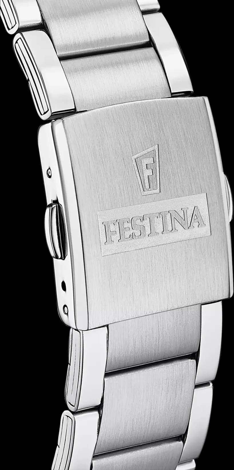 Montre Festina F16826/B en Acier Argenté avec Cadran Bleu Profond vue 2