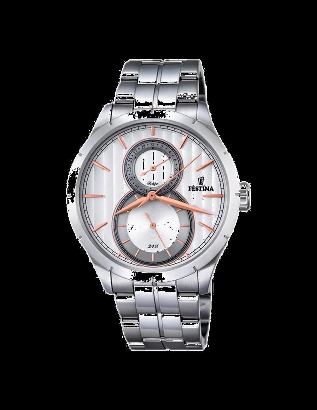 Festina F16891/2 détail du cadran noir — Montres Outlet