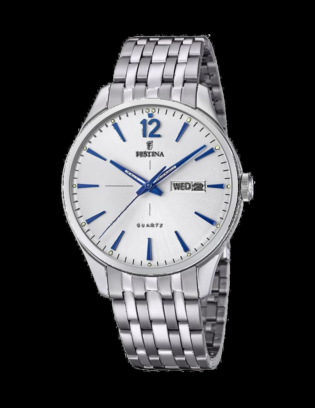 Festina F20204/1 cadran noir et bracelet en acier inoxydable — Montres Outlet