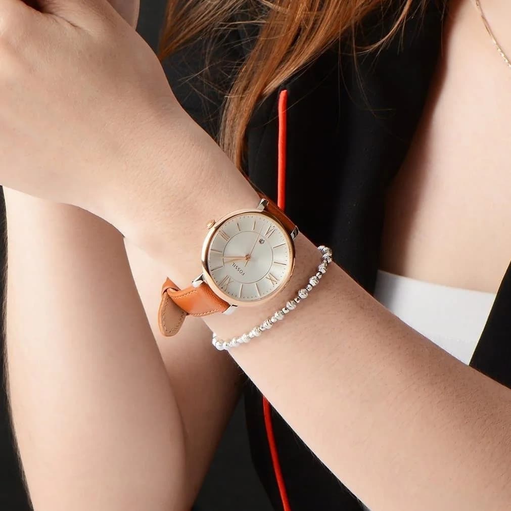 Fossil ES3842 — vue arrière et fermoir