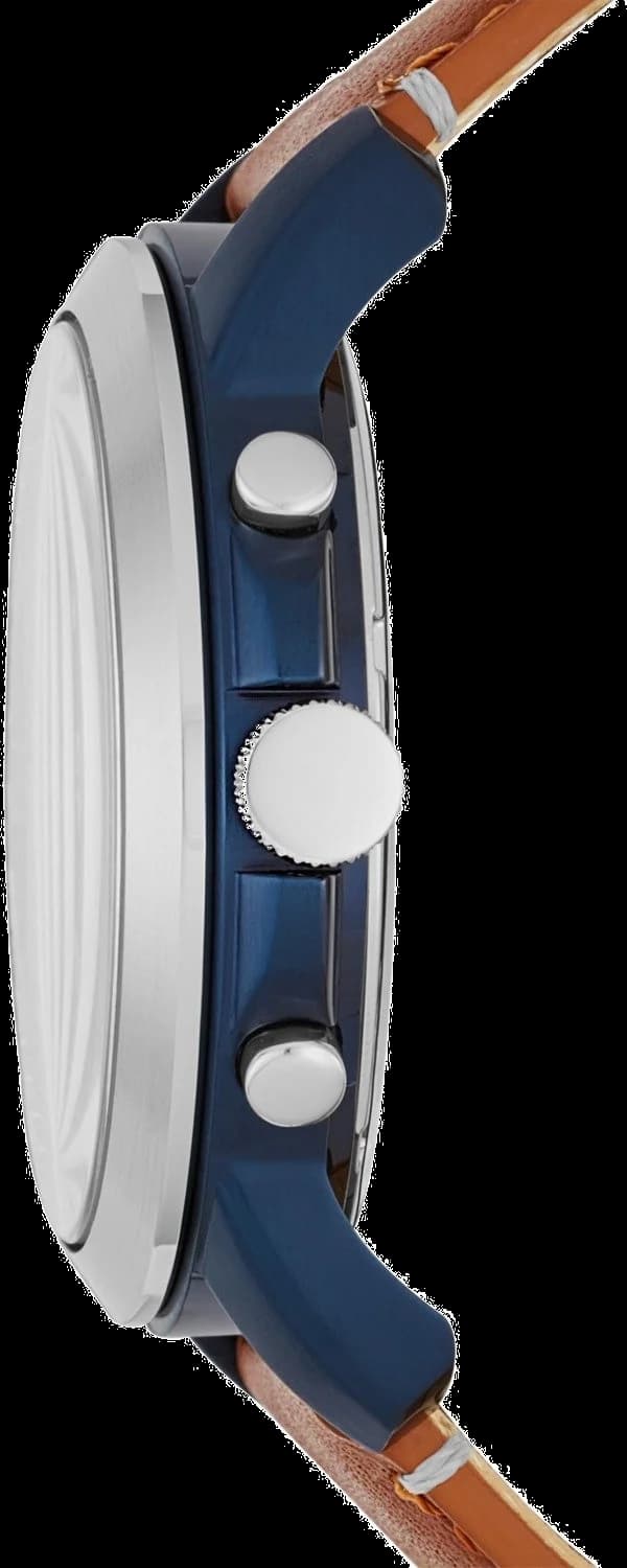 Montre Fossil FS5151 homme détail cadran bleu