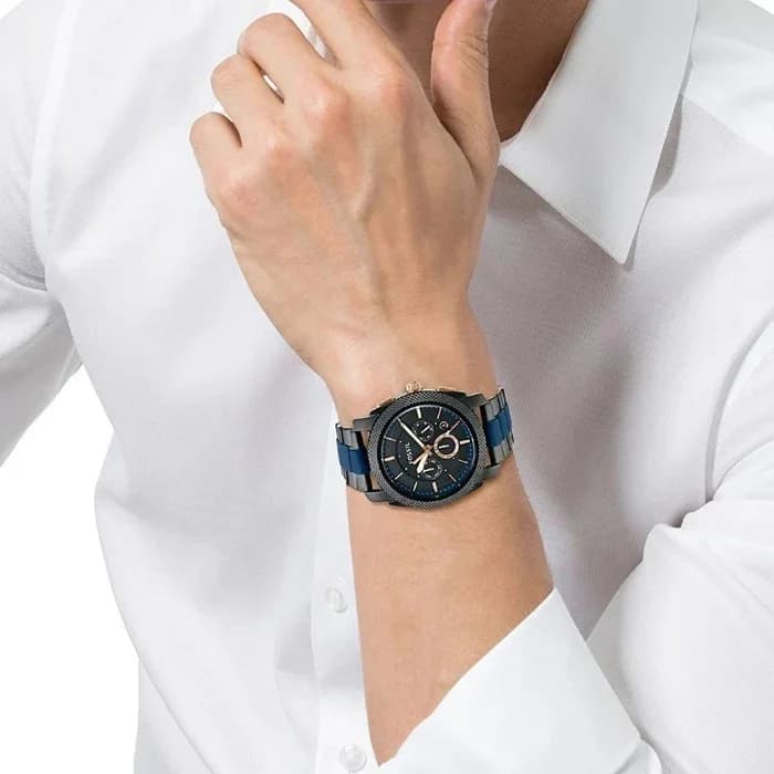 Montre Fossil FS5164 homme verso boîtier noir