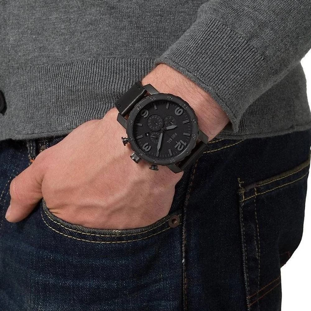 Montre Fossil JR1354 homme verso boîtier noir
