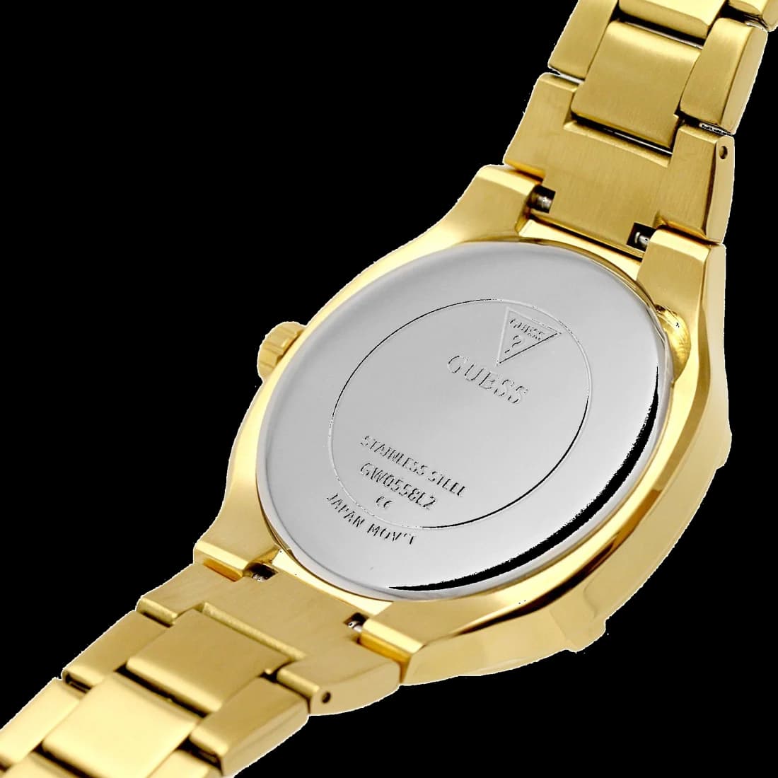 Montre Guess Duchess GW0558L2 multifonction en acier doré jaune vue 4