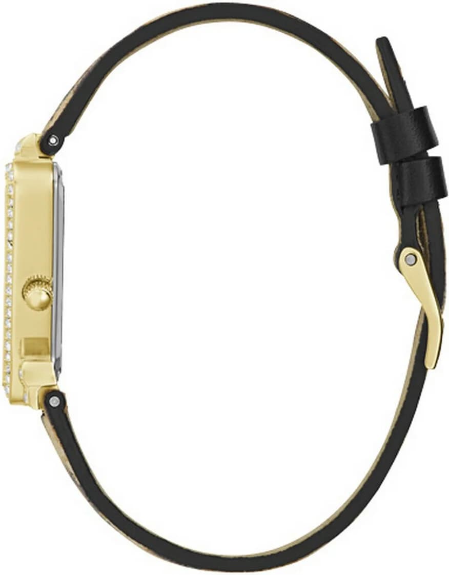 Montre Femme Guess Fame GW0504L3 bracelet cuir léopard boîtier doré avec strass vue 3