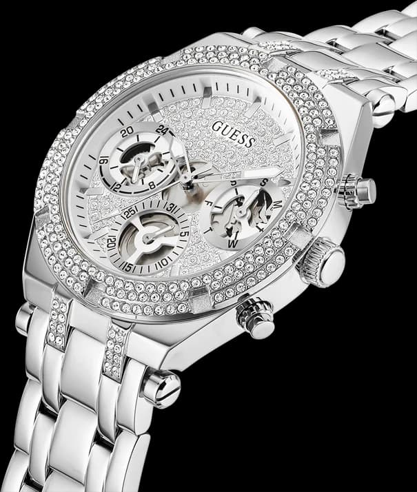 Montre Guess GW0440L1 femme détail cadran argent