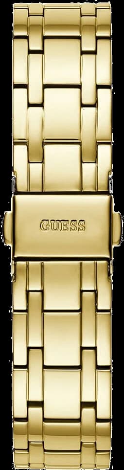 Montre Femme Guess Cosmo GW0033L8 bracelet acier doré cadran vert vue 5