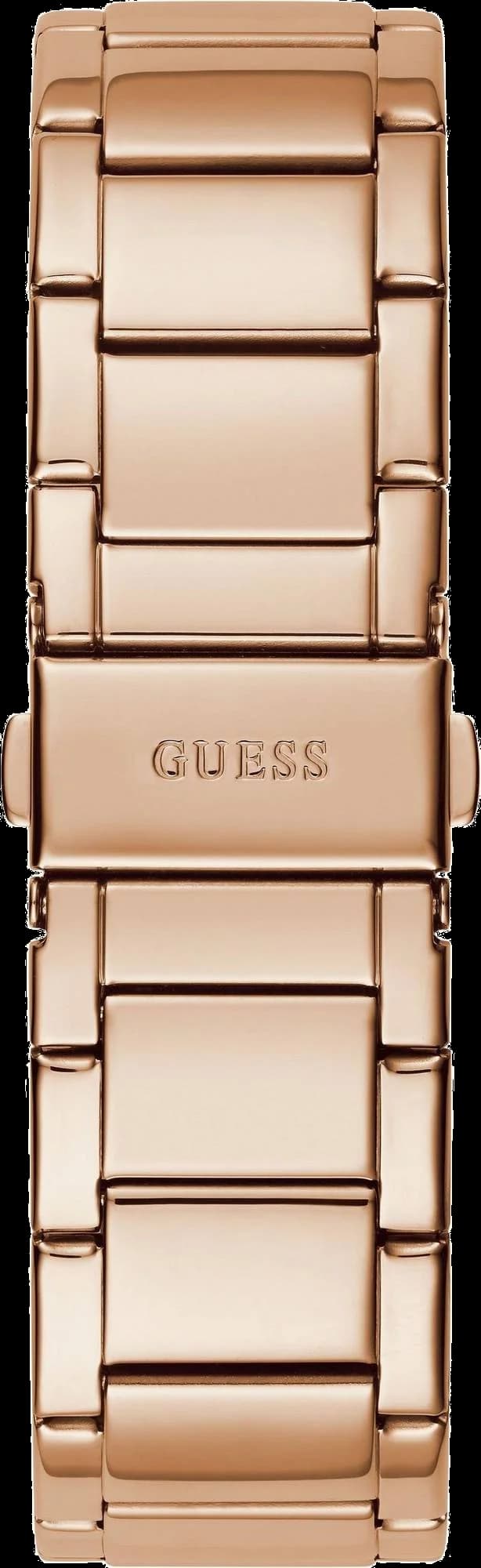 Montre Femme Guess Raven GW0104L3 bracelet acier or rose boitier orné de strass vue 3