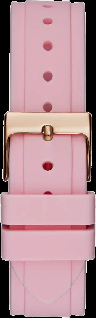 Montre Femme Guess Solstice GW0113L4 Silicone Rose et Or Rose vue 3