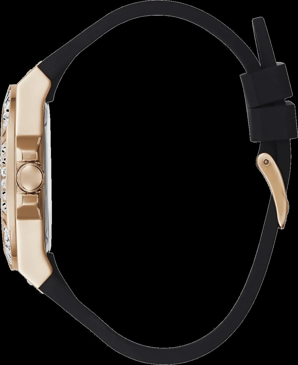 Montre Guess GW0118L2 avec bracelet en silicone noir vue 3