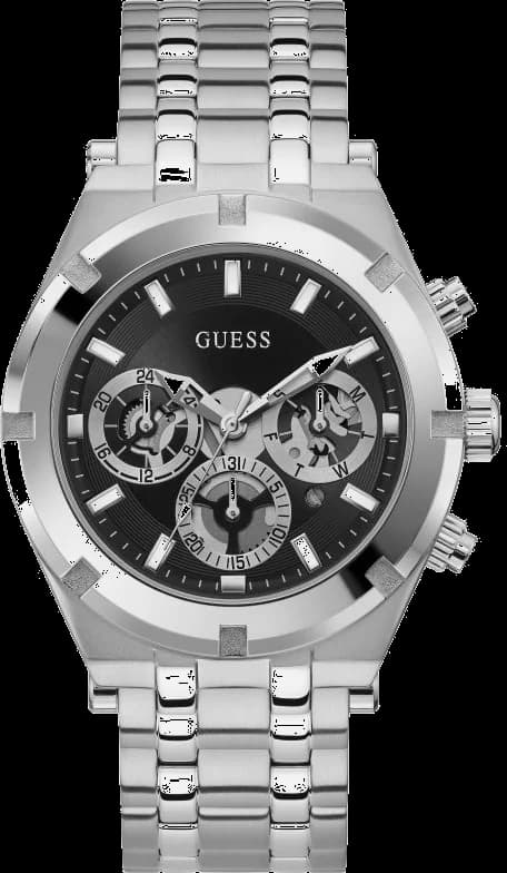 Guess GW0260G1 [cadran noir et acier visible] — Montres Outlet