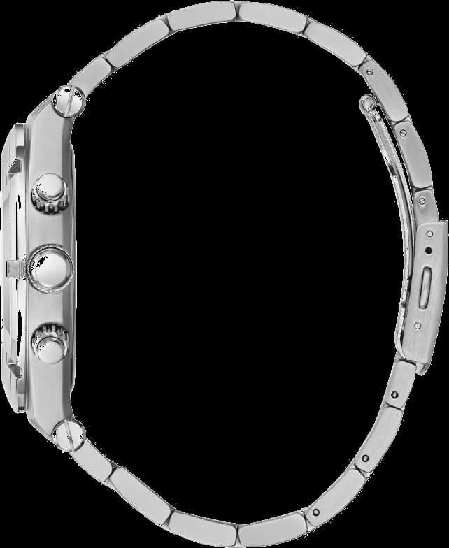 Montre Guess GW0260G1 Continental Acier Argent et Cadran Noir Multifonction vue 4