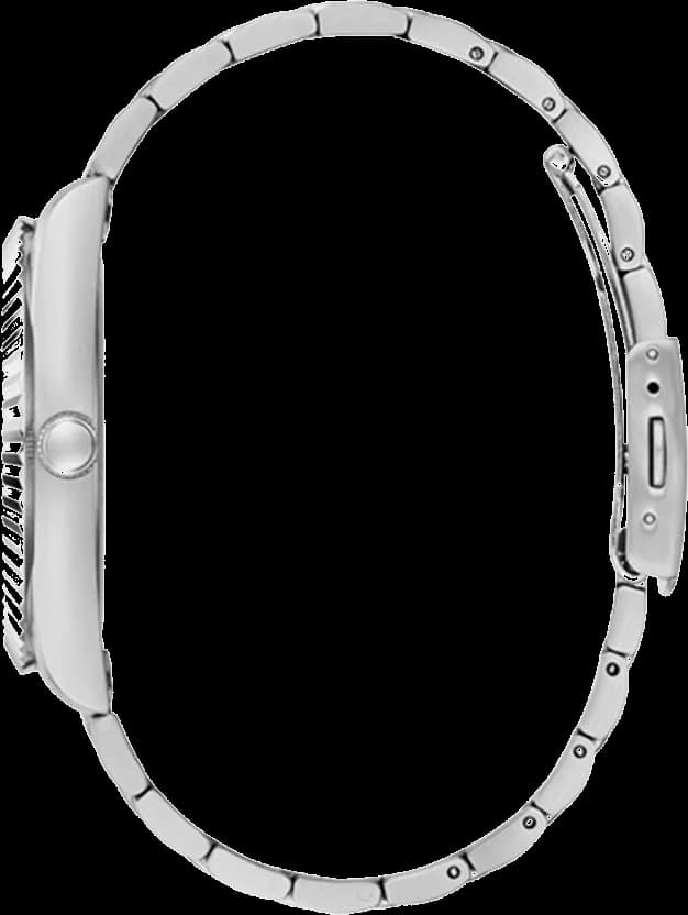 Montre Homme Guess Connoisseur GW0265G1 bracelet argent en acier vue 2