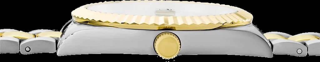 Montre Homme Guess Connoisseur GW0265G8 bracelet acier bicolore cadran vert vue 3