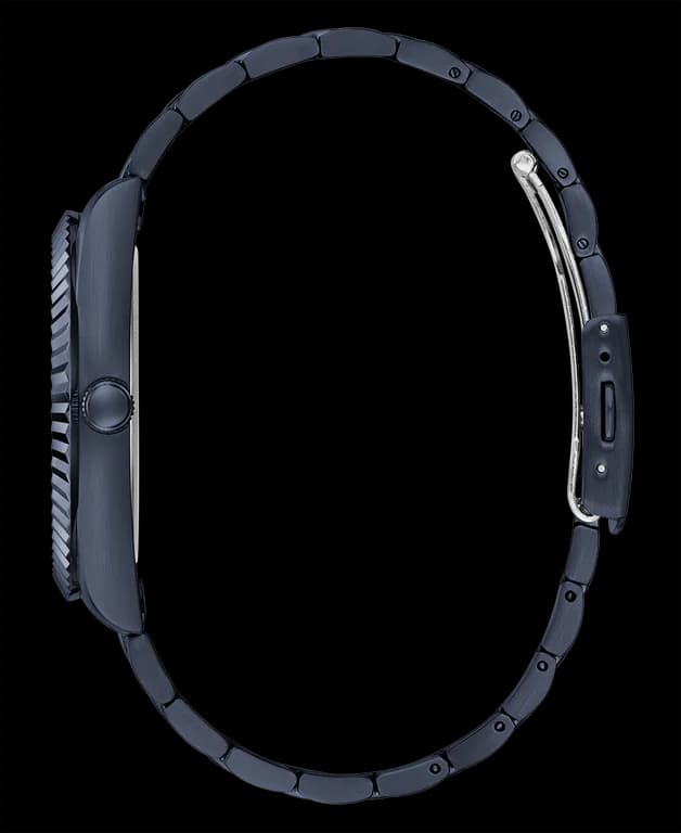 Montre Homme Guess Connoisseur GW0265G9 bracelet acier bleu cadran bleu vue 4