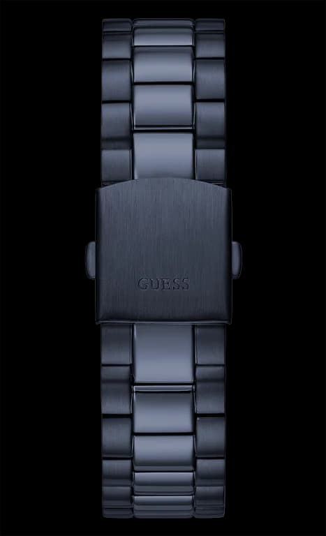 Montre Homme Guess Connoisseur GW0265G9 bracelet acier bleu cadran bleu vue 5