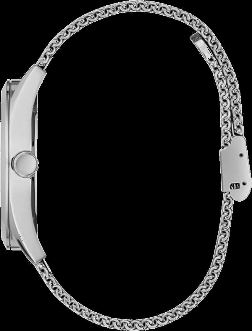 Montre Guess GW0368G1 détail cadran squelette index bâtons chiffres date