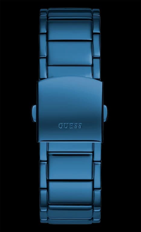 Montre Homme Guess GW0387G4 bracelet acier bleu cadran bleu vue 5