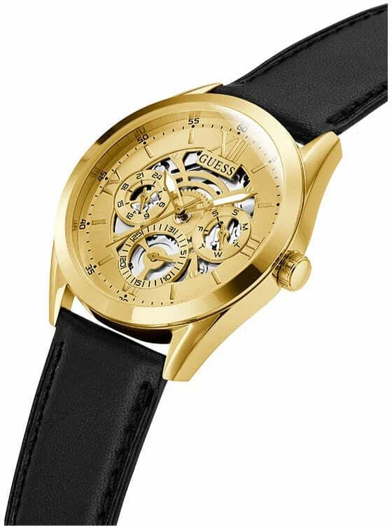 Montre Homme Guess Tailor GW0389G2 cadran doré multifonction vue 2