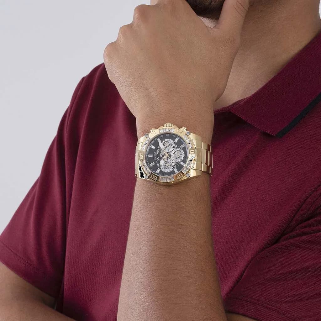 Montre Guess GW0390G2 homme verso boîtier or