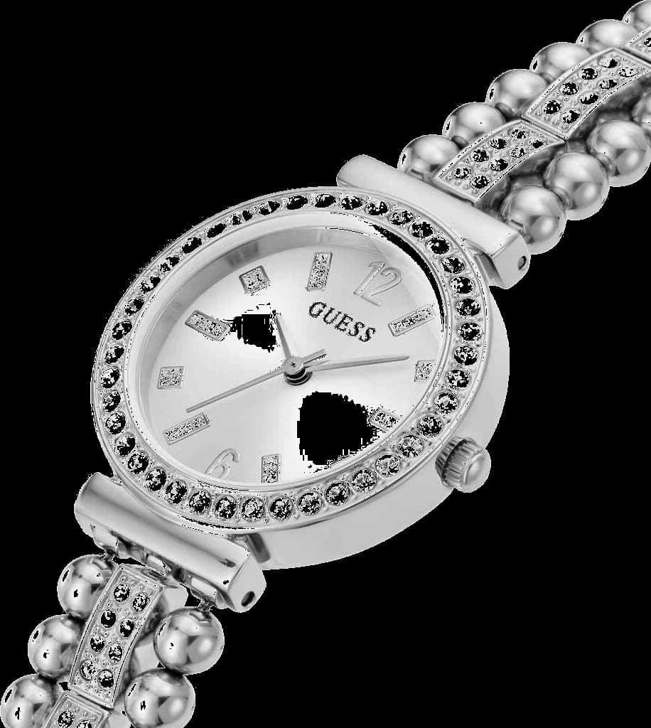 Montre Femme Guess Gala GW0401L1 Acier Argenté et Strass Lumineux vue 4
