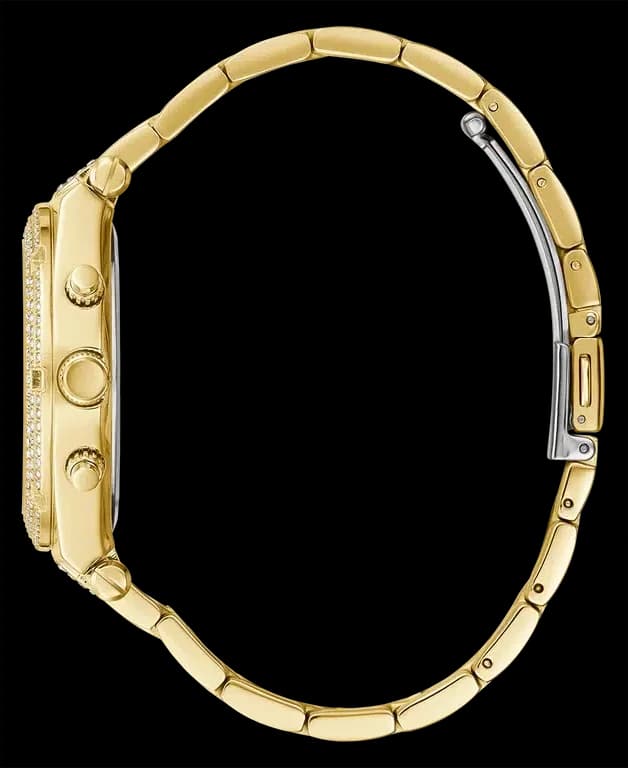 Montre Guess GW0440L2 Heiress doré jaune cadran squelette multifonction vue 3