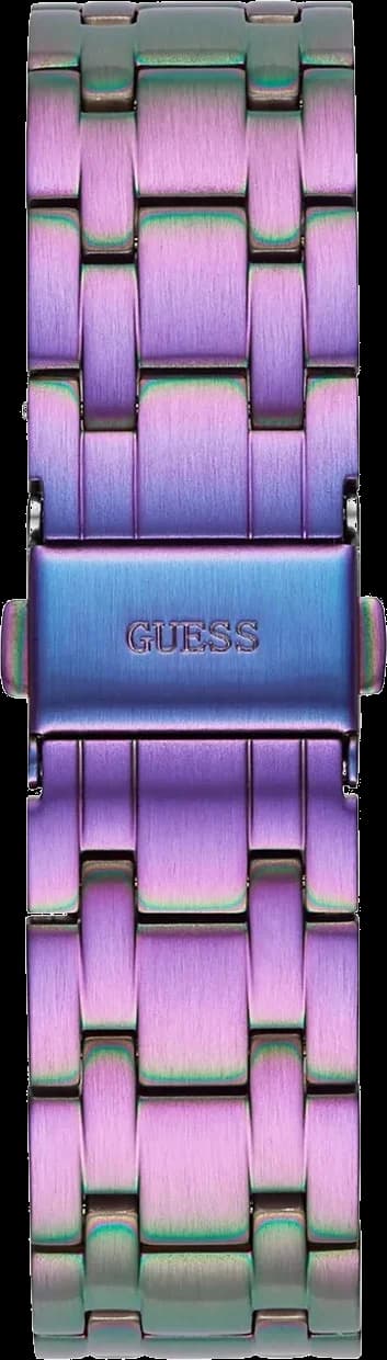 Montre Guess GW0440L3 Heiress Rainbow bracelet acier violet multicolore vue 4