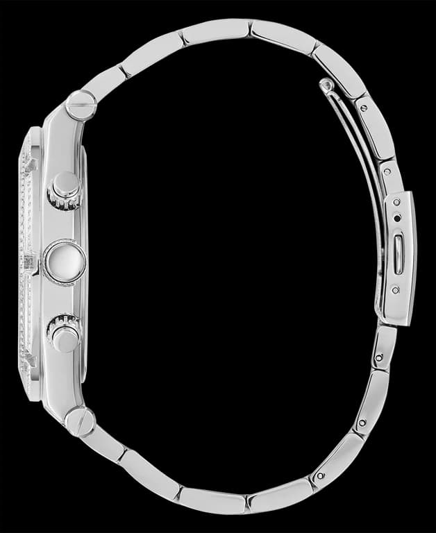 Montre Homme Guess GW0455G1 en acier argenté avec lunette sertie de strass vue 2