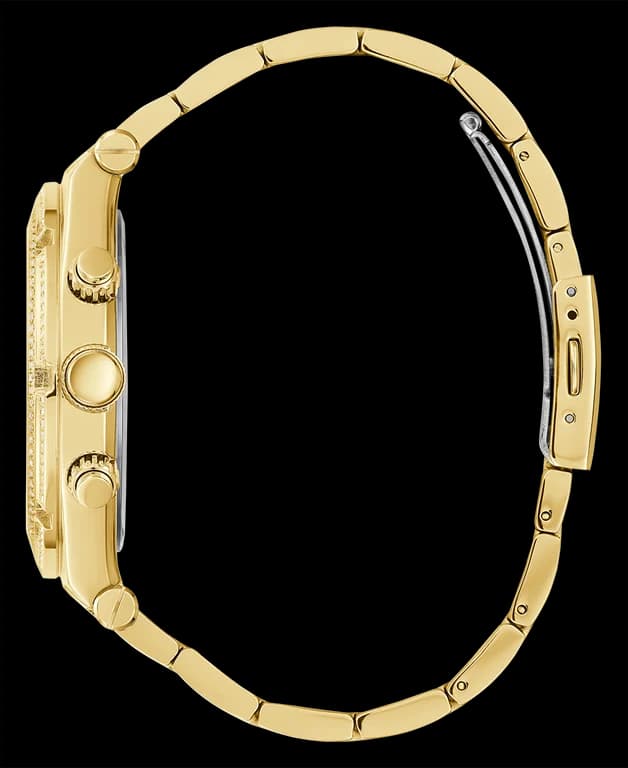 Montre Guess GW0455G2 Bracelet Acier Doré et Boîtier Serti de Strass vue 2