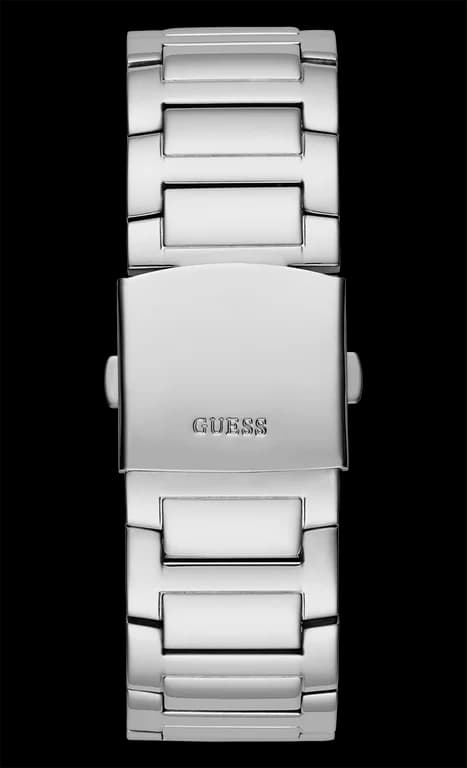 Montre Homme Guess King GW0497G1 bracelet acier argent boitier orné de strass vue 4