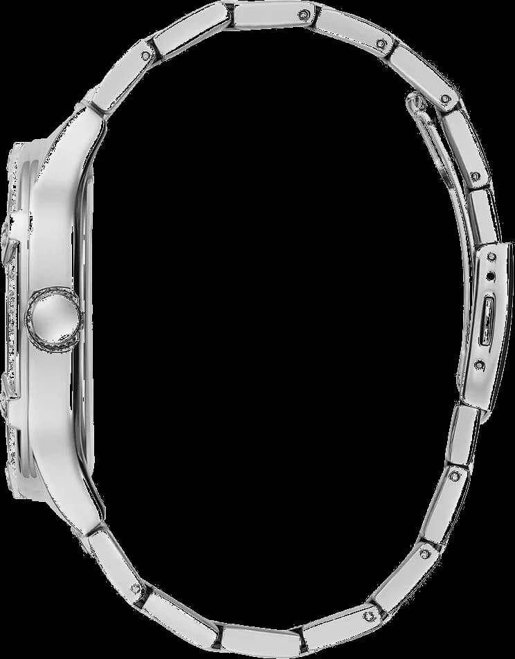 Montre Homme Guess Duke GW0576G1 bracelet argent en acier boitier orné de strass vue 2