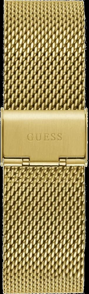 Montre Homme Guess Continental GW0582G2 bracelet doré en acier cadran noir multifonction vue 4