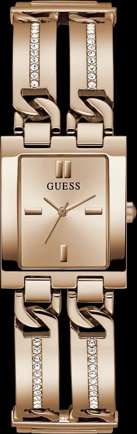 Montre Femme Guess GW0668L3 Acier Rose Gold et Cristaux Boîtier Carré