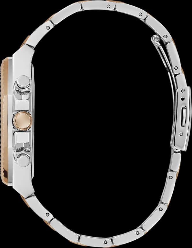 Montre Homme Guess GW0703G4 Equity Acier Bicolore et Cadran Anthracite vue 3