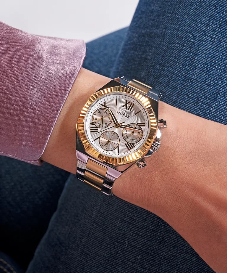 Montre Guess GW0769L3 femme détail bracelet acier inoxydable