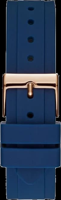 Montre Femme Guess Catalina W0562L3 Silicone Bleu et Acier Rose Gold vue 3