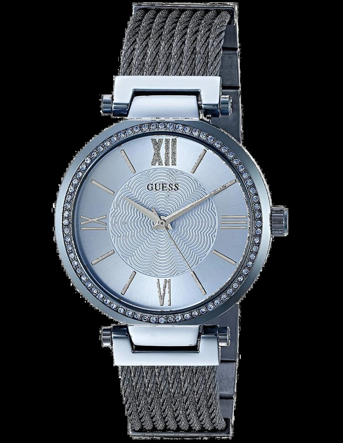 Guess W0638L3 cadran argenté — Montres Outlet