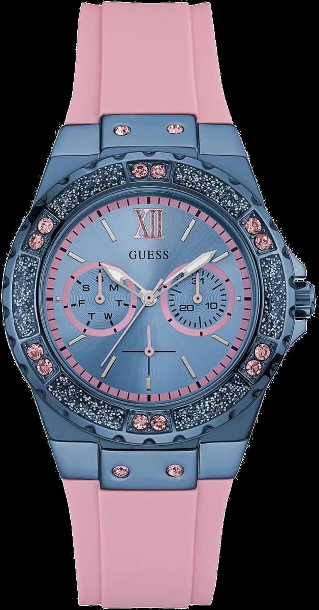 Guess W0775L5 boîtier argenté et cadran blanc — Montres Outlet