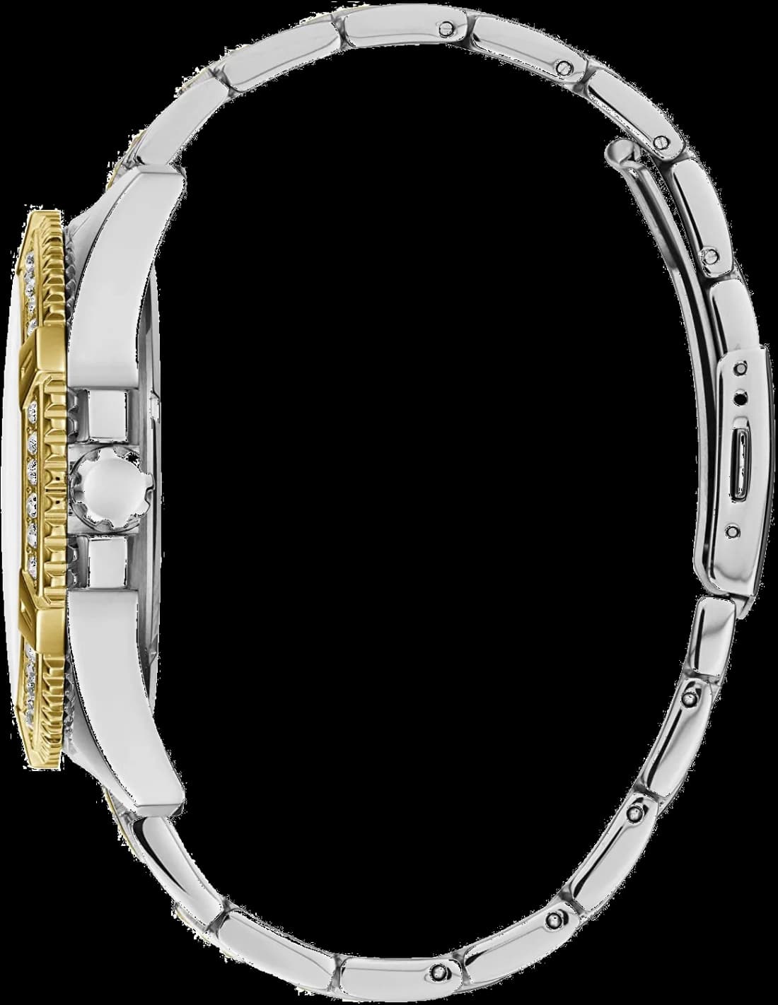 Montre Homme Guess Frontier W0799G4 en acier argent doré vue 2