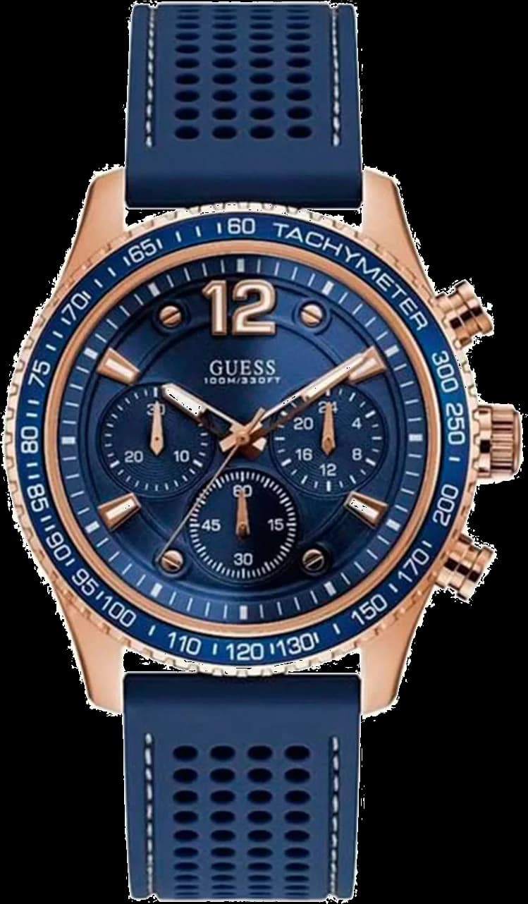Guess W0971G3 montre acier inoxydable avec cadran blanc — Montres Outlet