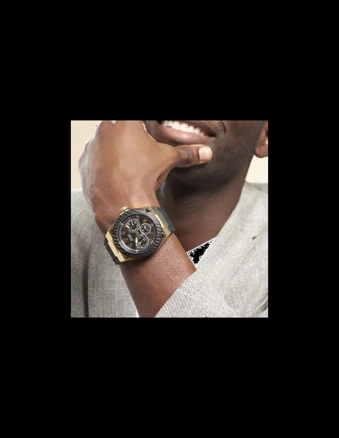 Montre Homme Guess W1049G5 Legacy Chronographe Acier Noir vue 4