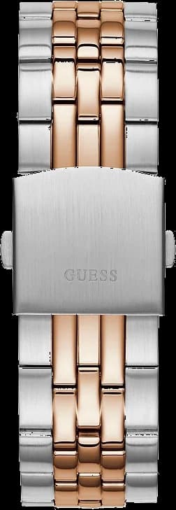 Montre Homme Guess Odyssey W1107G3 cadrdan bleu avec braclet bicolor or rose et argent vue 4