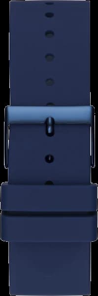 Montre Homme Guess W1132G4 bracelet silicone bleu boitier orné de strass vue 3