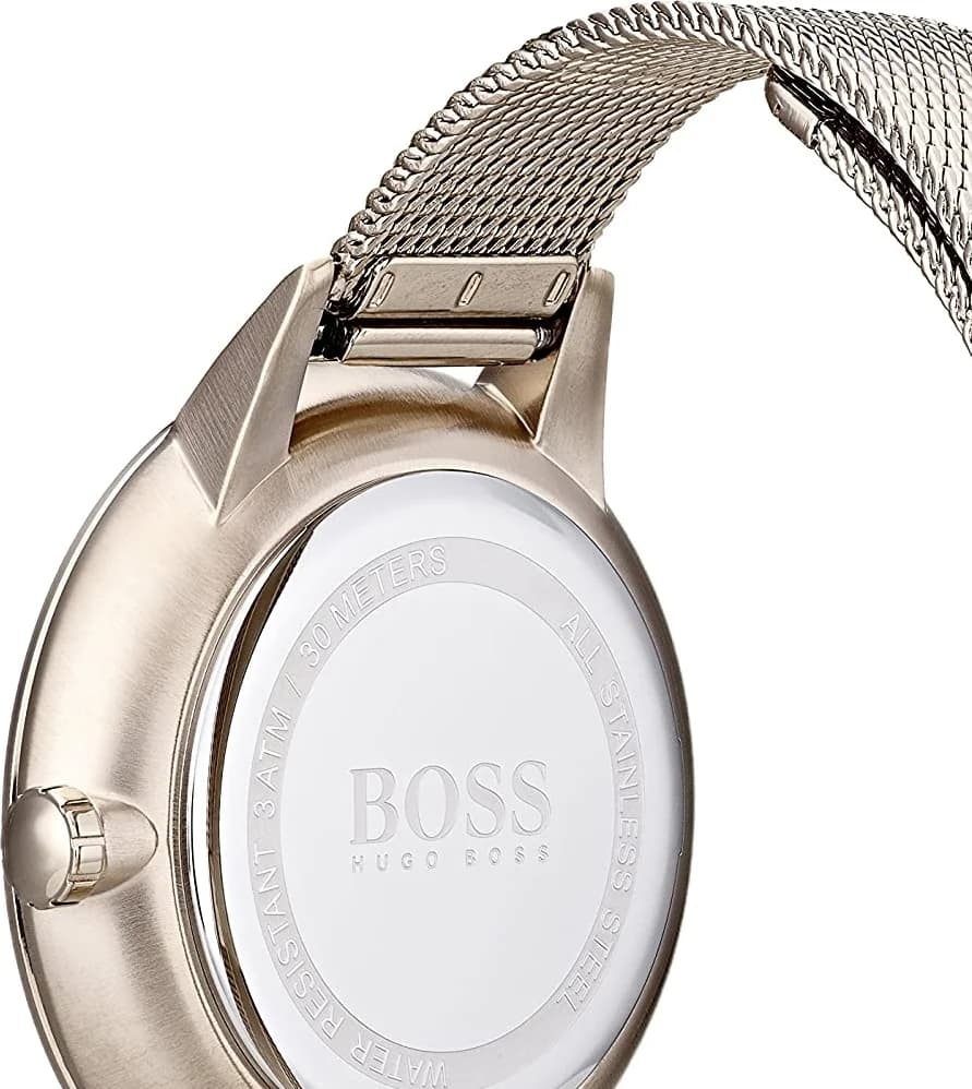 Montre Hugo Boss 1502424 femme détail bracelet acier inoxydable