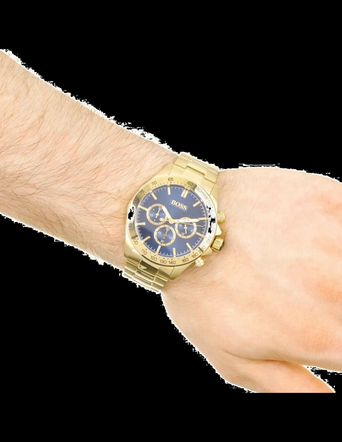 Montre Hugo Boss 1513340 homme verso boîtier or