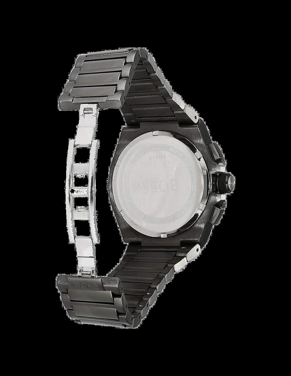 Détails du bracelet en cuir et fermoir Hugo Boss — Montres Outlet