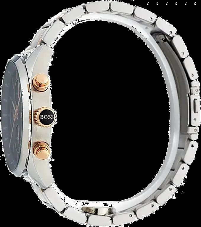 Détails du bracelet cuir marron de la montre Hugo Boss 1513473