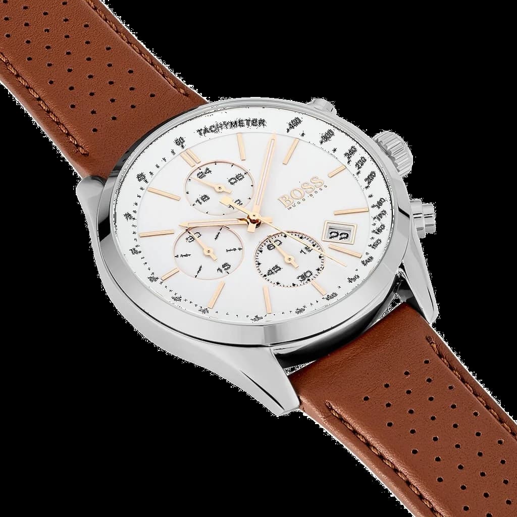 Détail bracelet cuir Hugo Boss 1513475 — Montres Outlet