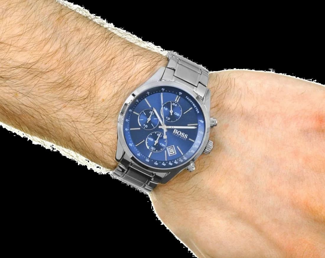 Montre Hugo Boss 1513478 Chronomètre à Cadran Bleu vue 4